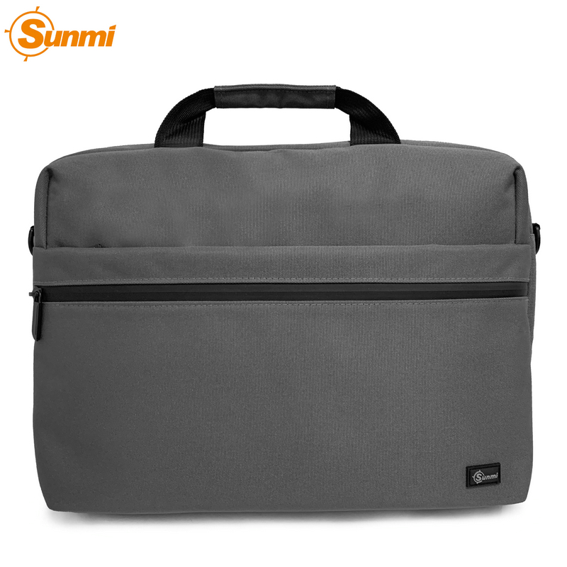 Expandable Water-Repellent Shoulder Messenger Bag for Conferences and Laptops