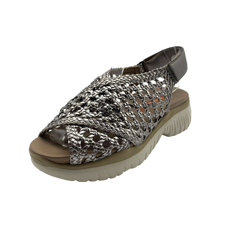 Woven Upper Genuine Leather Summer Sandals