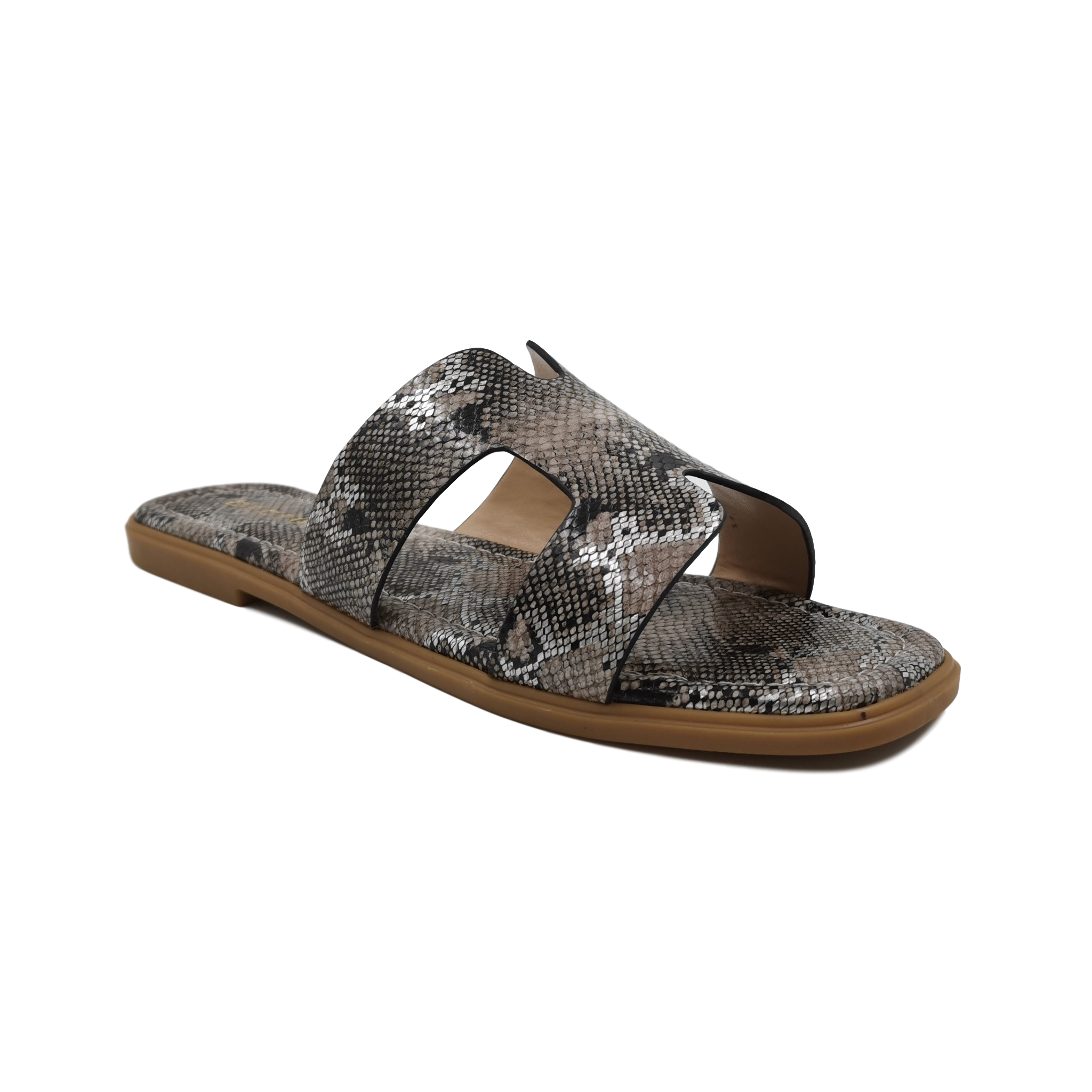 New Hot Snake Print Ladies Flat Sandals