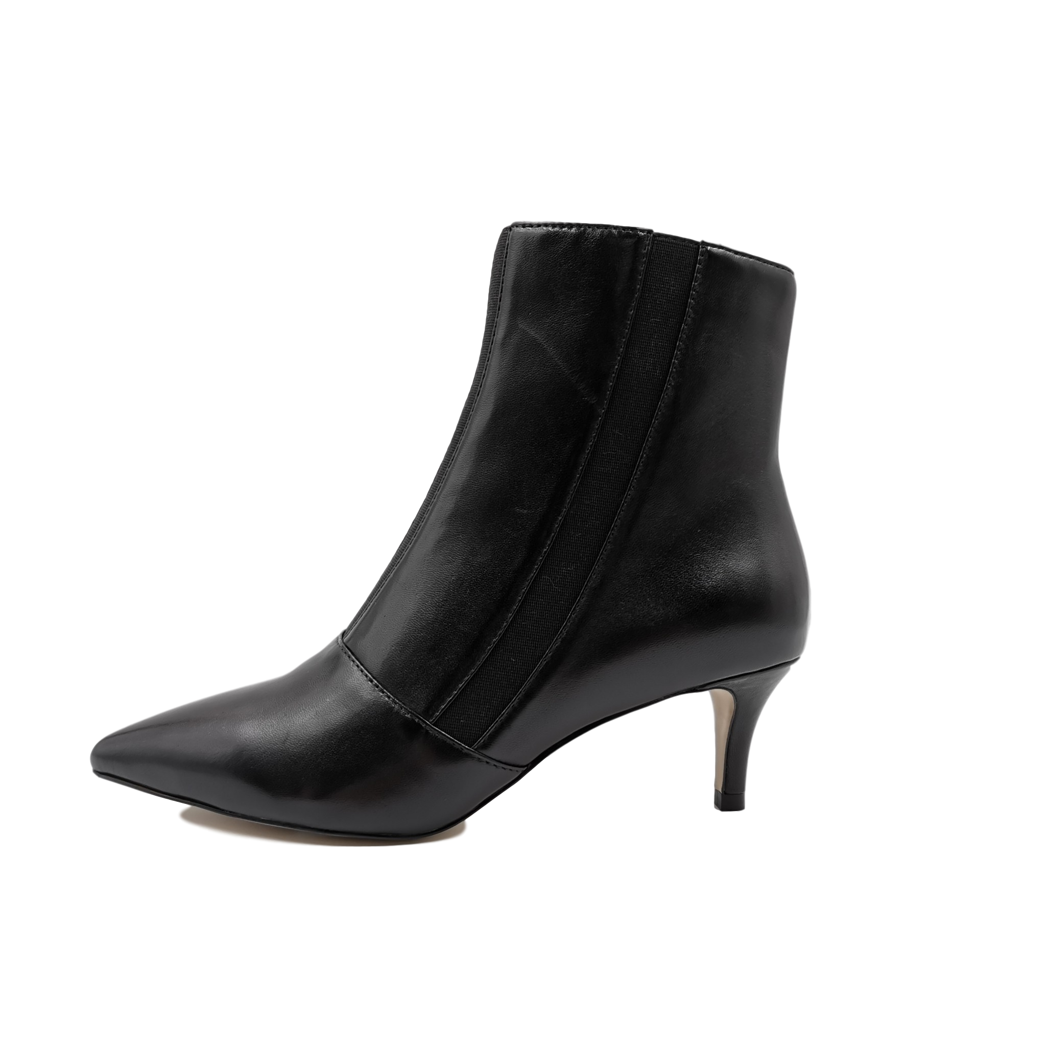 New Hot Leather Ladies Low Heel Comfort Boots