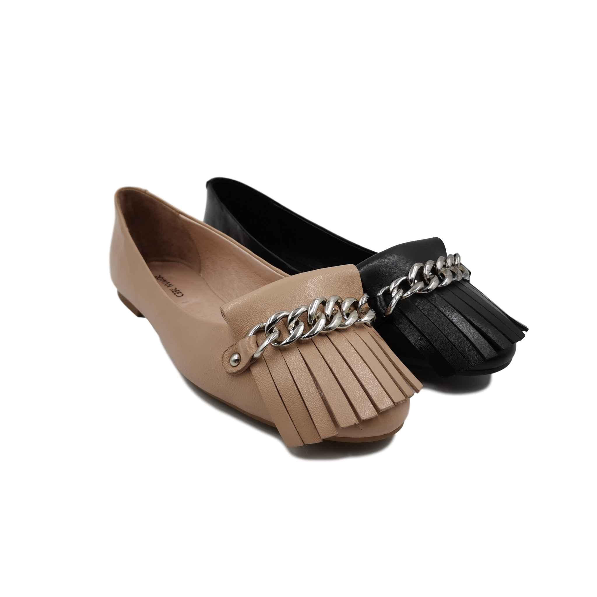 Genuine Leather Tassel Moccasin Flats