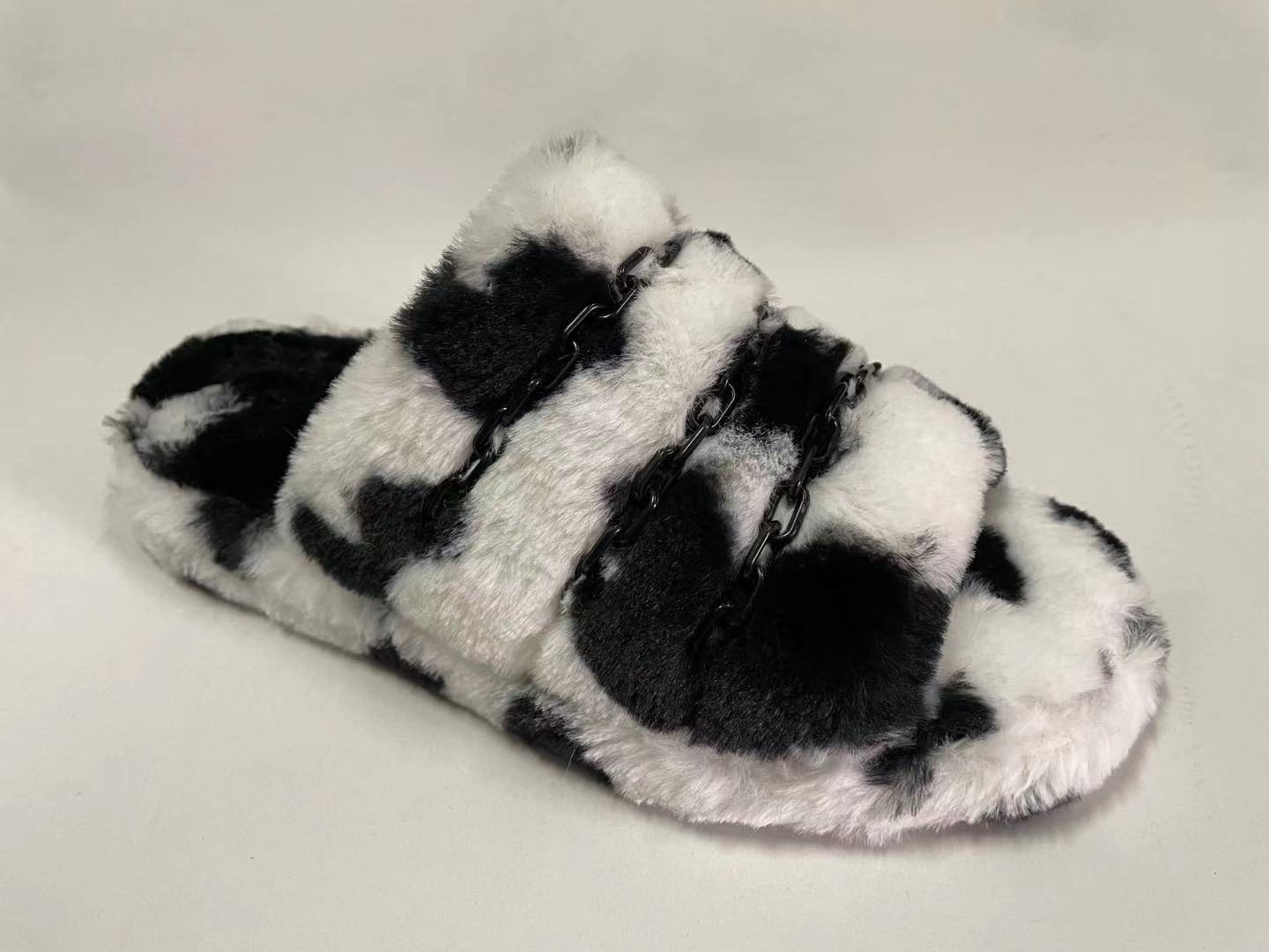Soft Plush Fur Indoor Slipper Shoes for Women