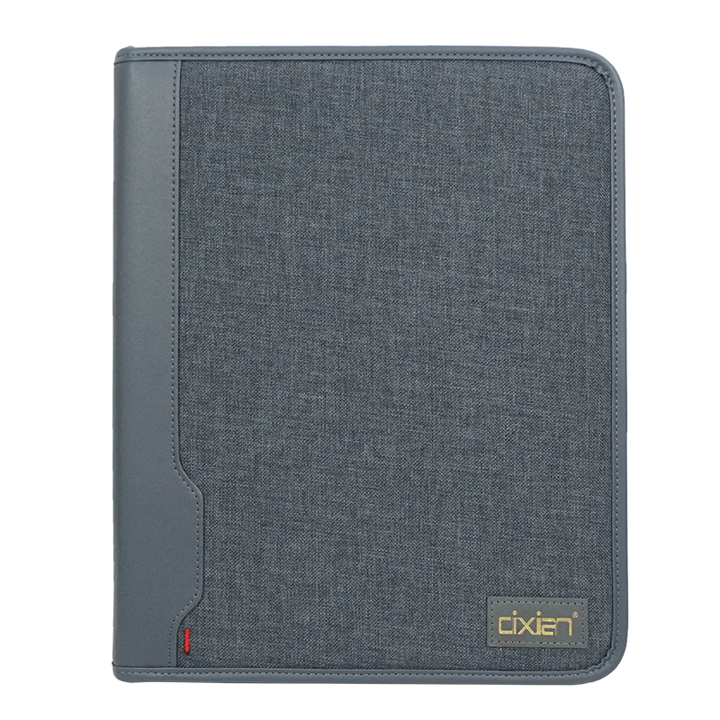 RPET Recycled Polyester Zippered Portfolio Padfolio for Business