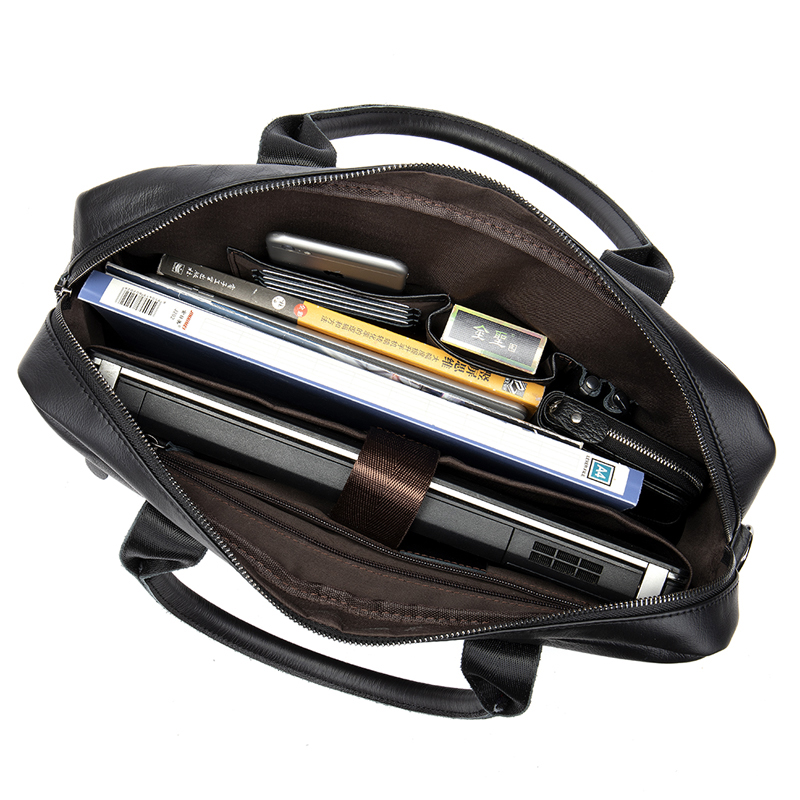 Handmade PU Leather Business Laptop Messenger Briefcase