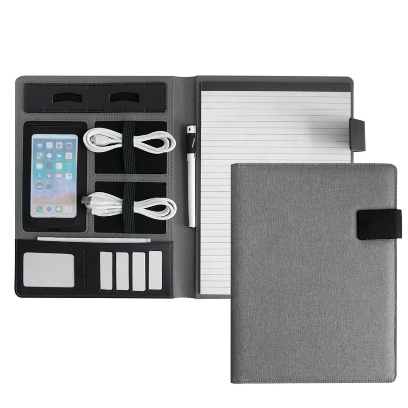 Leather Zipper A4/A5 Certificate Classification Document File Folder Bag