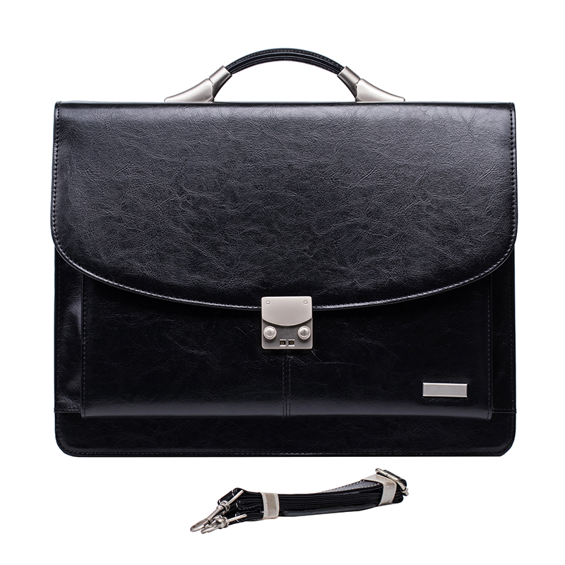 Custom PU Leather Laptop Briefcase for Men