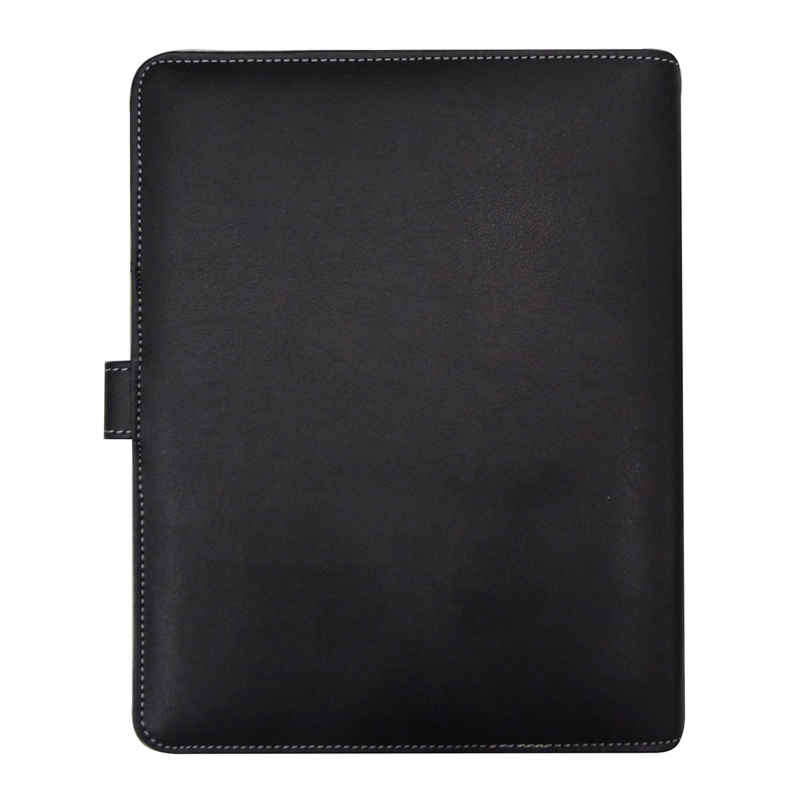 PU Leather Ring Binder Padfolio File Organizer Document Bag Portfolio