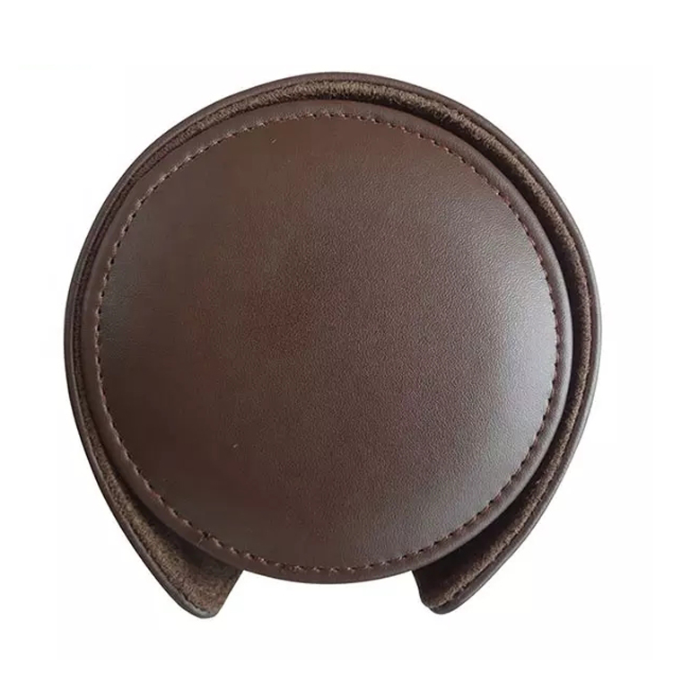 PU Leather Square Drink Coaster Set for Coffee Cups