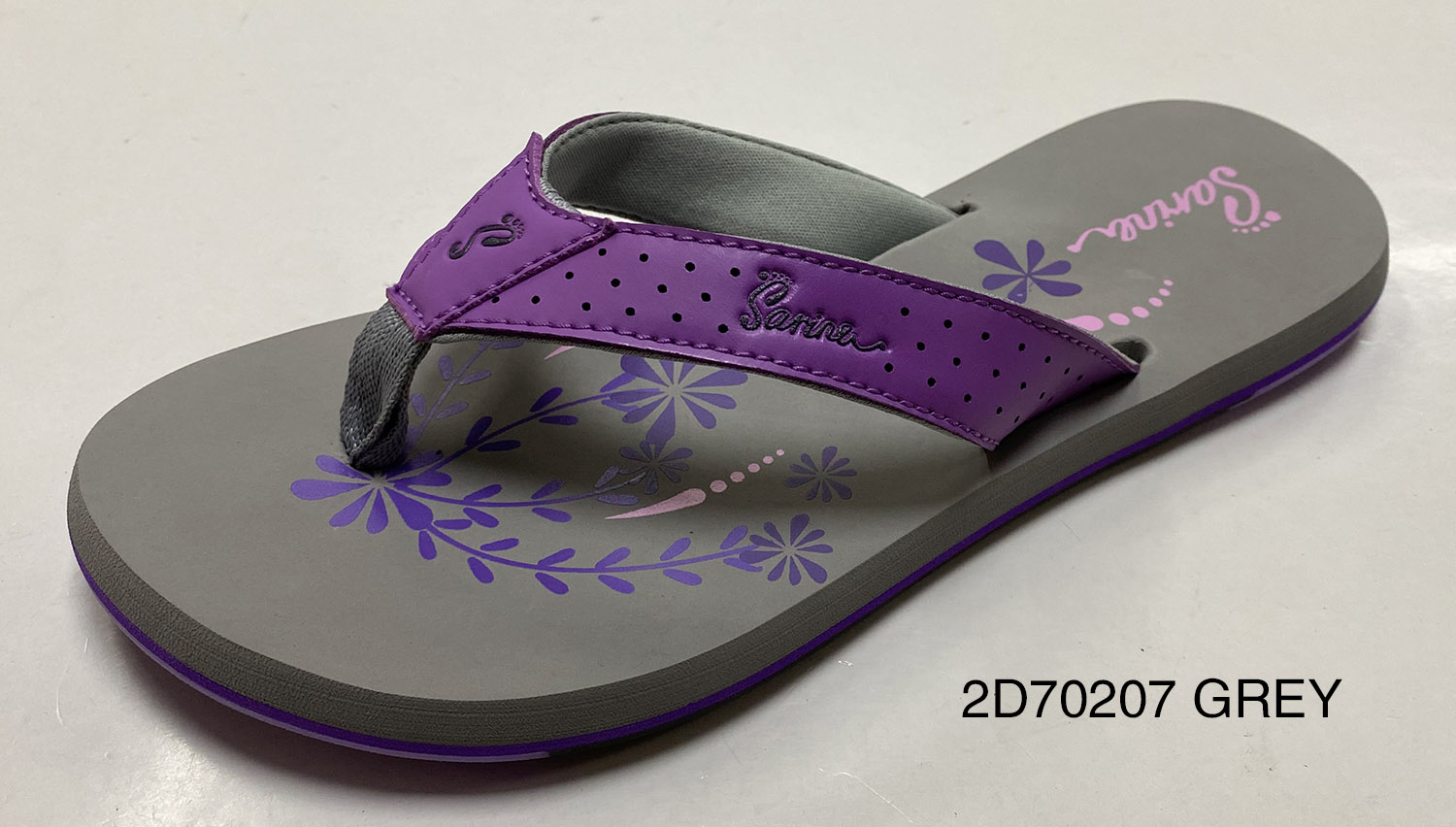 Double Color TPR Sole Woven Strap Flip Flops