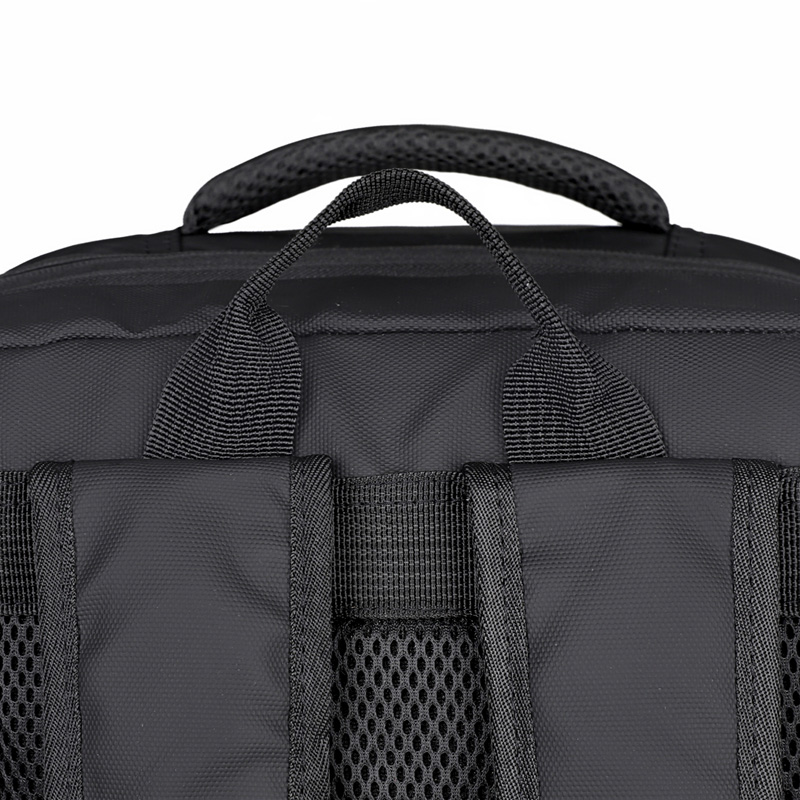 OMASKA Wholesale Black Nylon Custom Logo Laptop Backpack