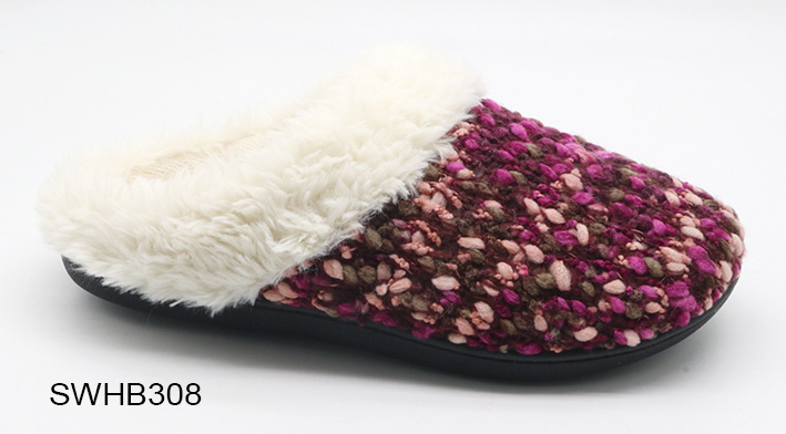 Indoor Plush Flat Slippers
