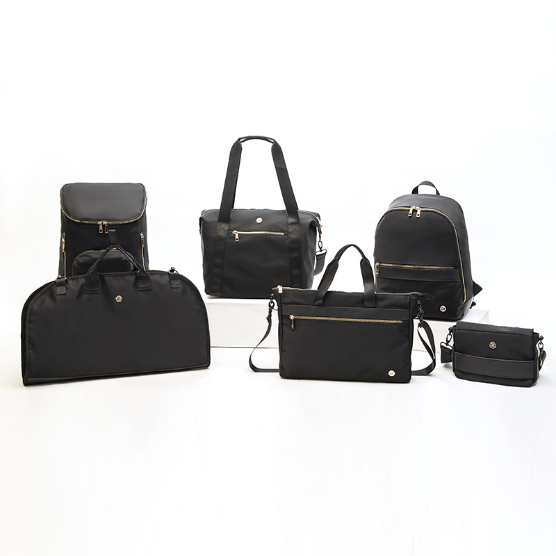 Black Twill Business Handbag Computer Shoulder Bag Briefcase Tote Bag