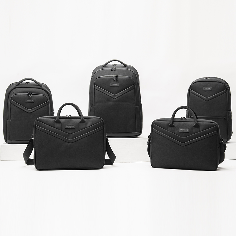 Black Business Travel Laptop Backpack Briefcase
