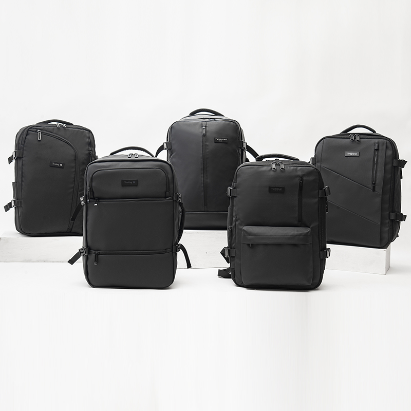 Black Business Vacuum Compression Laptop Backpack
