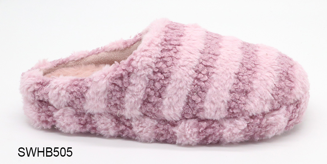 Indoor Plush Flat Slippers