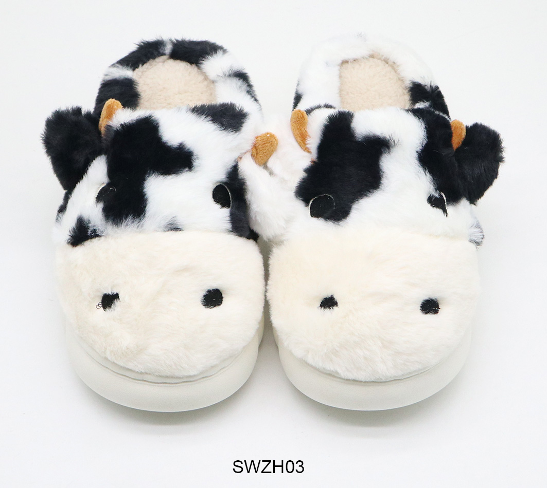 Indoor Plush Flat Slippers