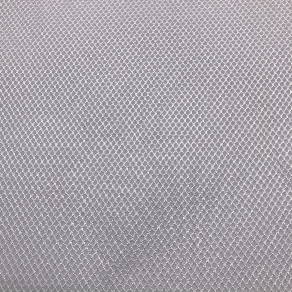 100% Polyester White Soft Round Eyelet Sandwich Mesh Fabric