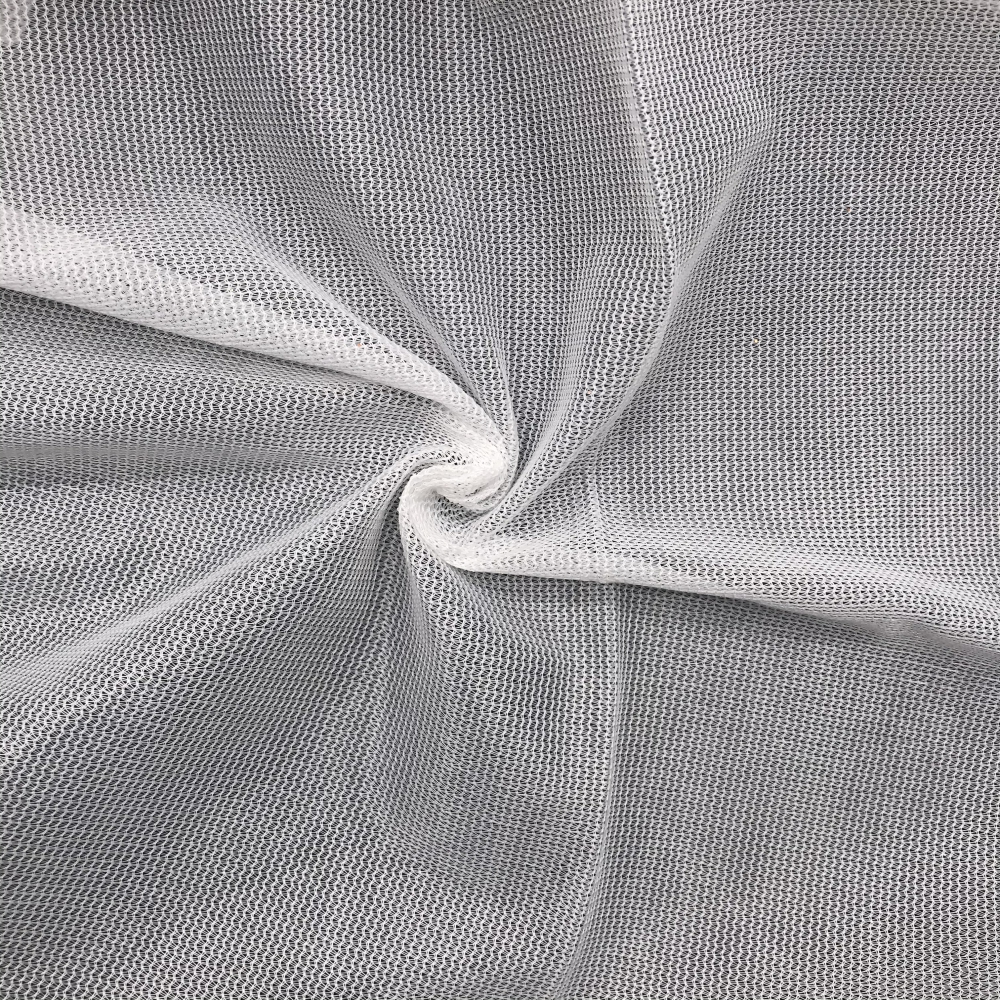 100% Polyester White Tricot Fabric