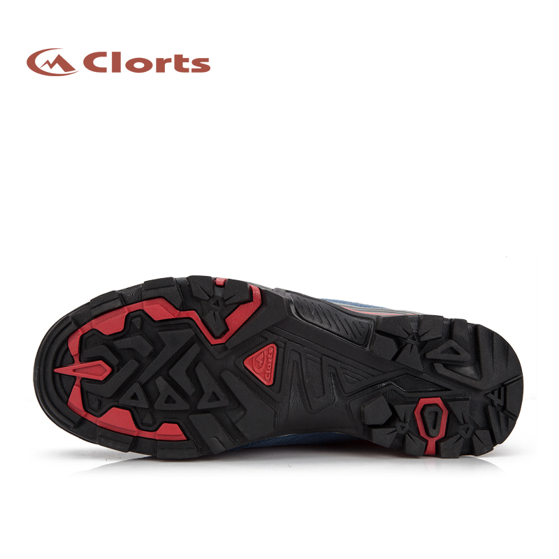 CLORTS Suede Leather Waterproof Hiking Boots with Rubber Outsole