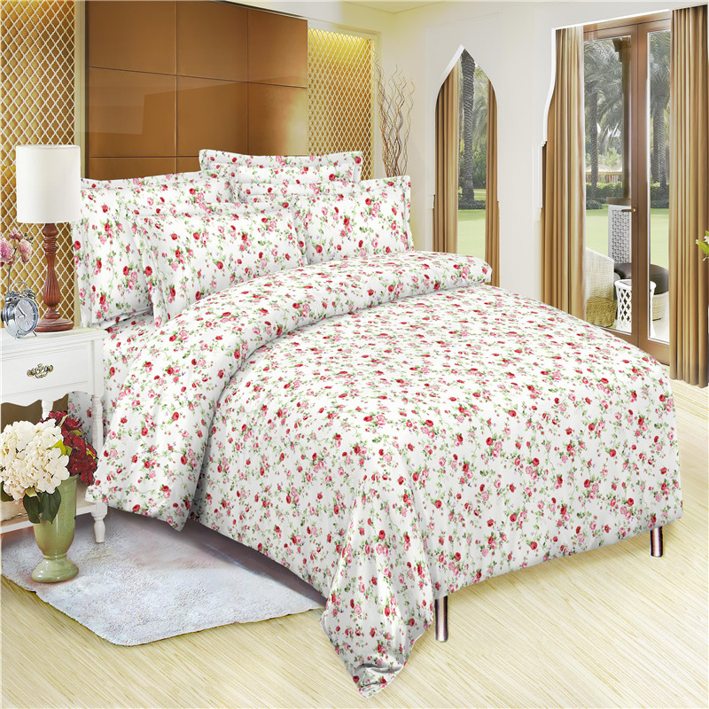 100% Polyester Brushed Fabric Bedspread Quilt Cover