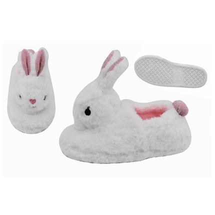 Kids White Rabbit Novelty Slippers