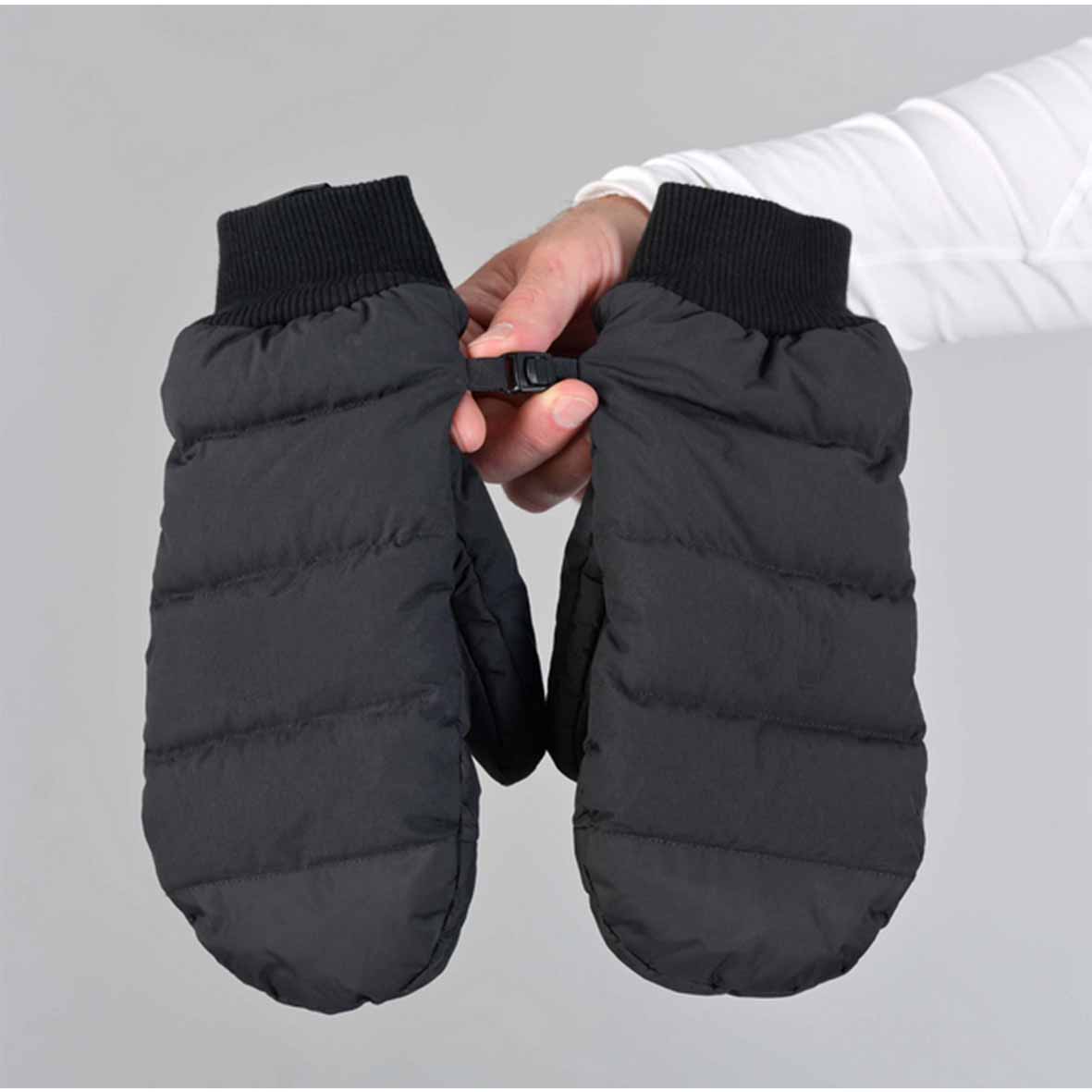Down-filled Ski Mittens with Nylon Shell and Cotton Padding