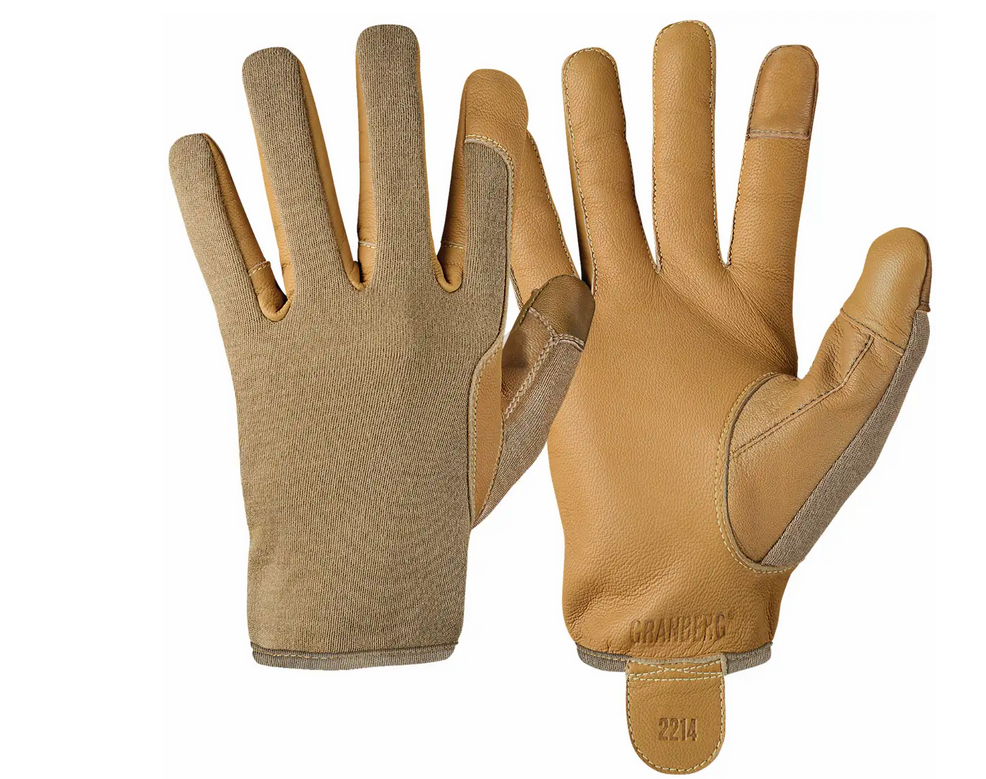 Hunting Bike Gloves with Leather Palm and PU Accents