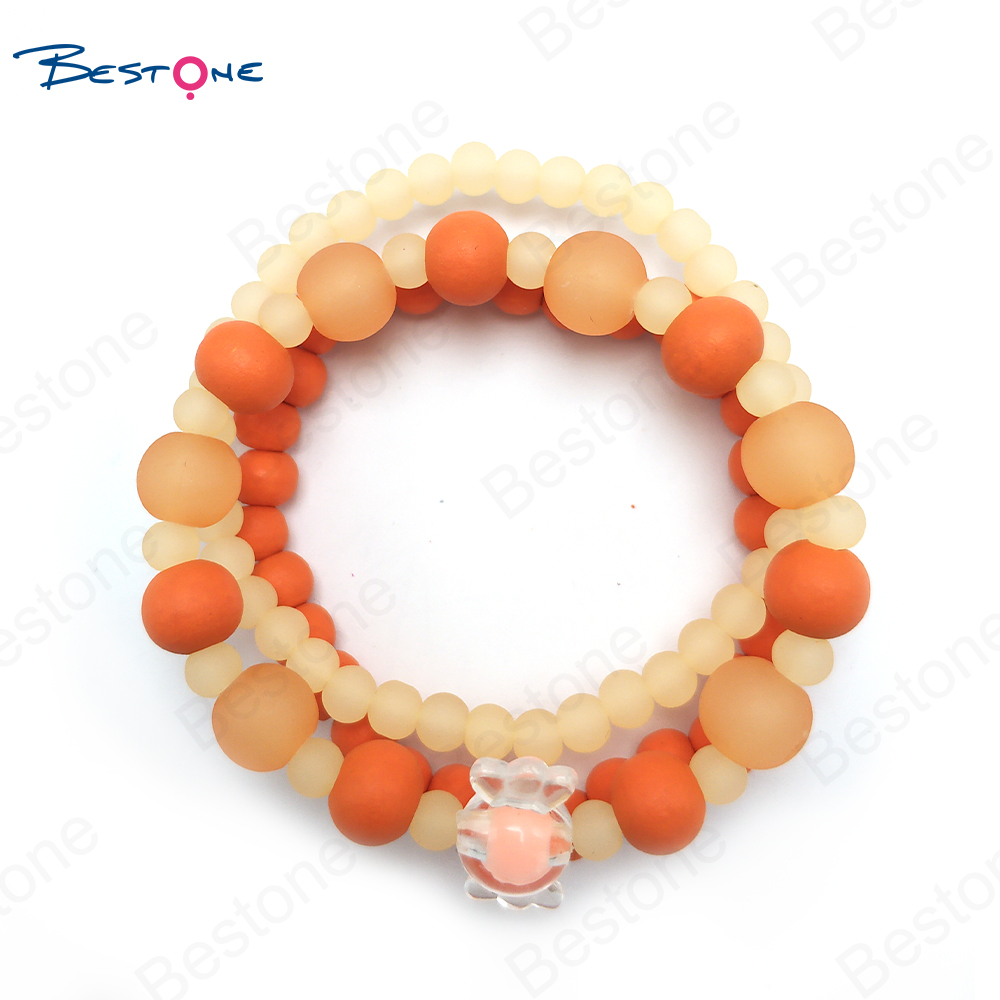 Bestone Kids Wooden Beaded Bracelets