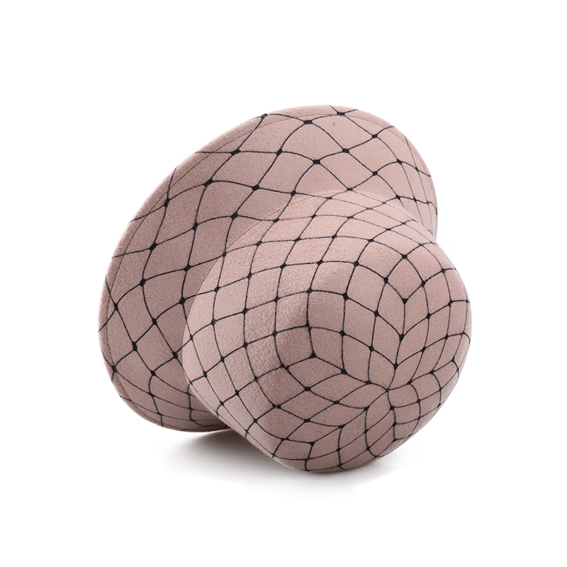 Lady Cloche Wool Felt Hat With Printing