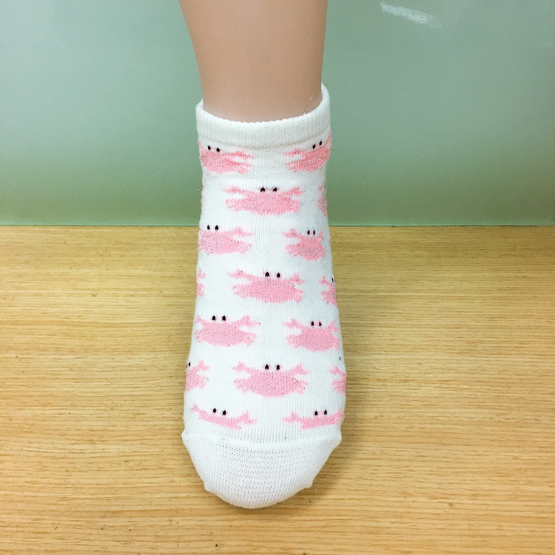 Women's Jacquard Socks with Cotton and Recycled Polyester