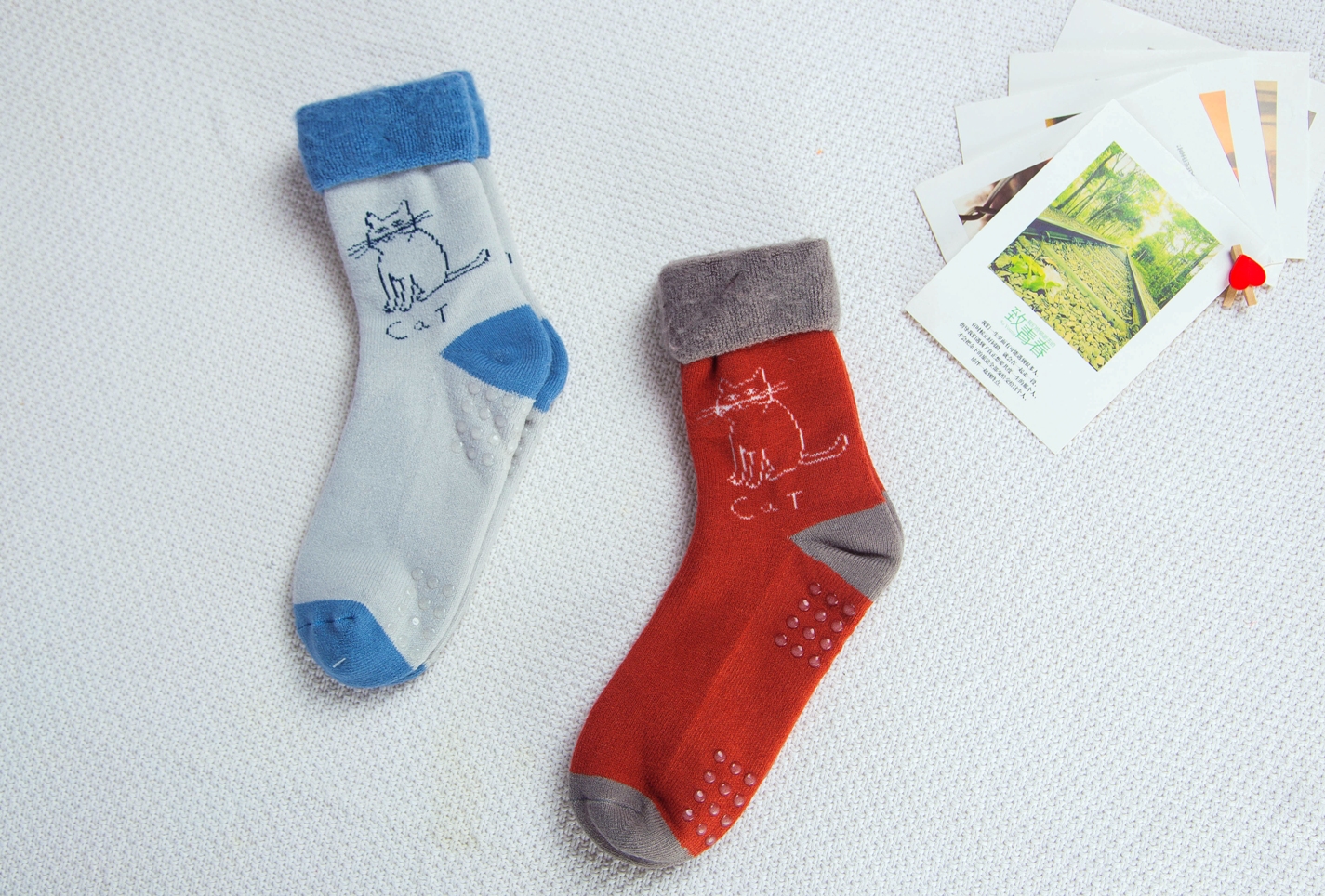 Women's Acrylic Socks with Silicone Non-Slip Soles
