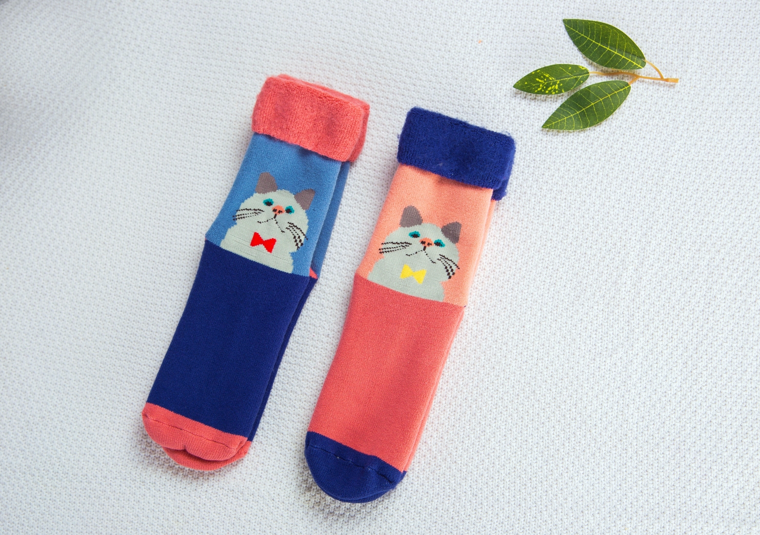 Women's Acrylic Socks with Silicone Non-Slip Soles