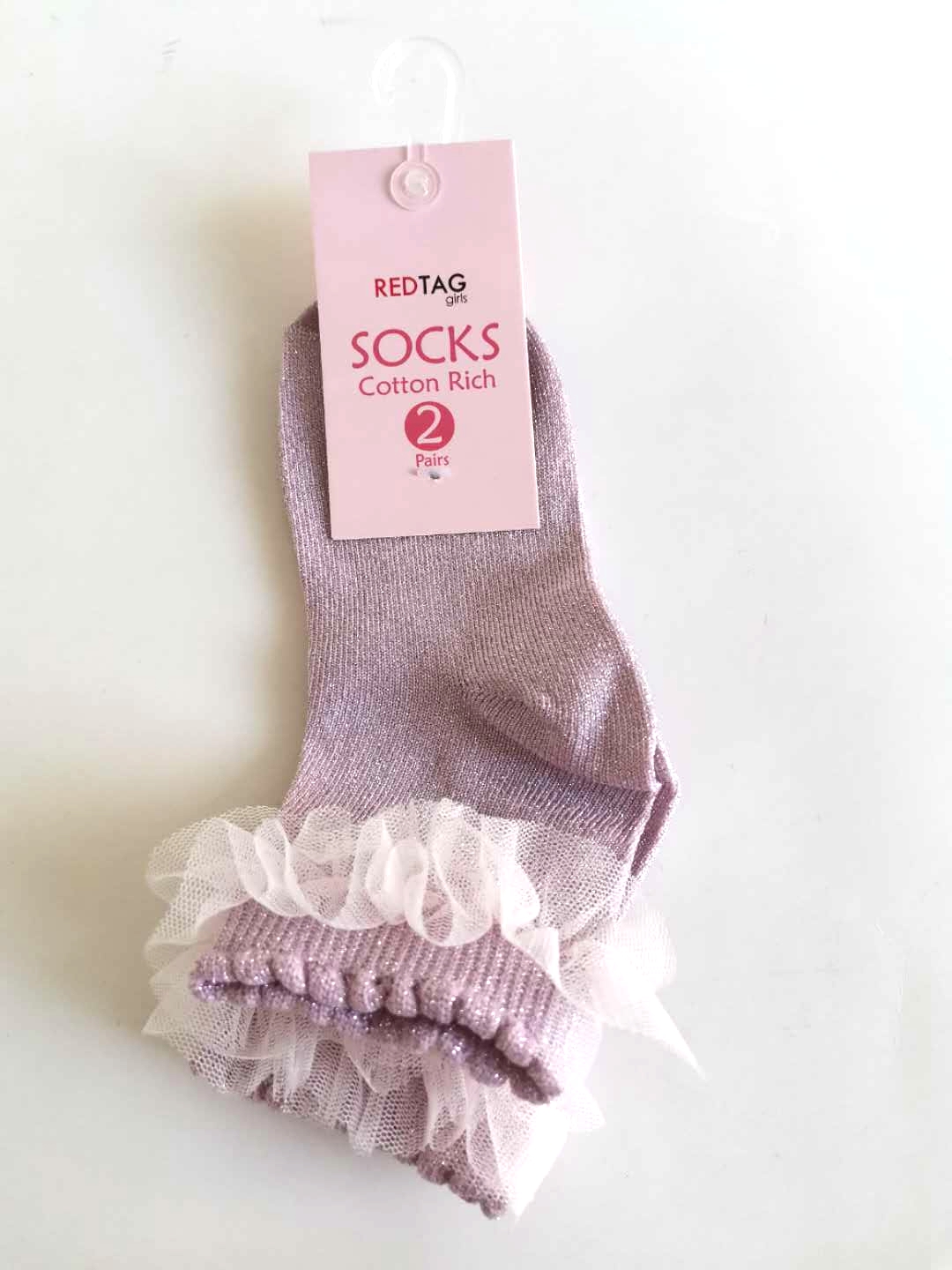 Children's Cotton Socks with Flower Welt