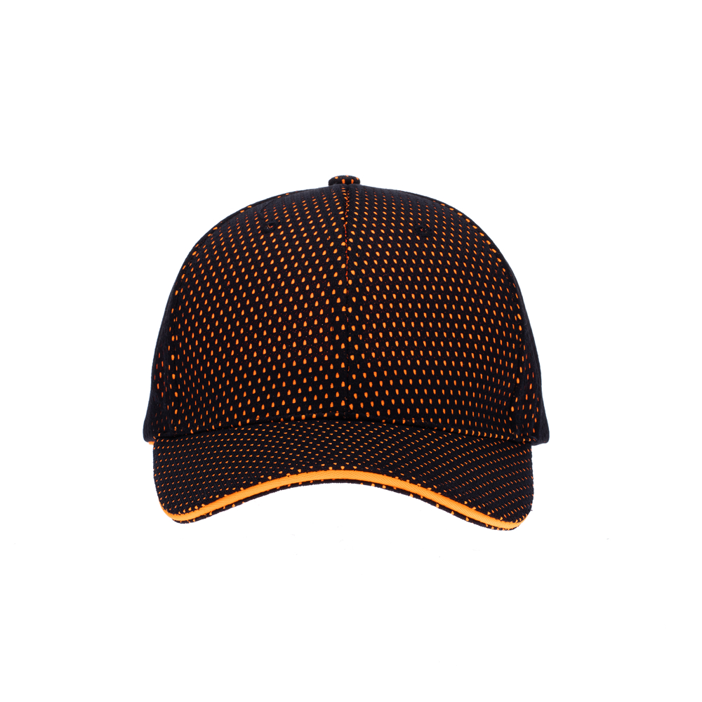 Breathable Jacquard Mesh Baseball Cap with Custom Logo and Sandwich Peak