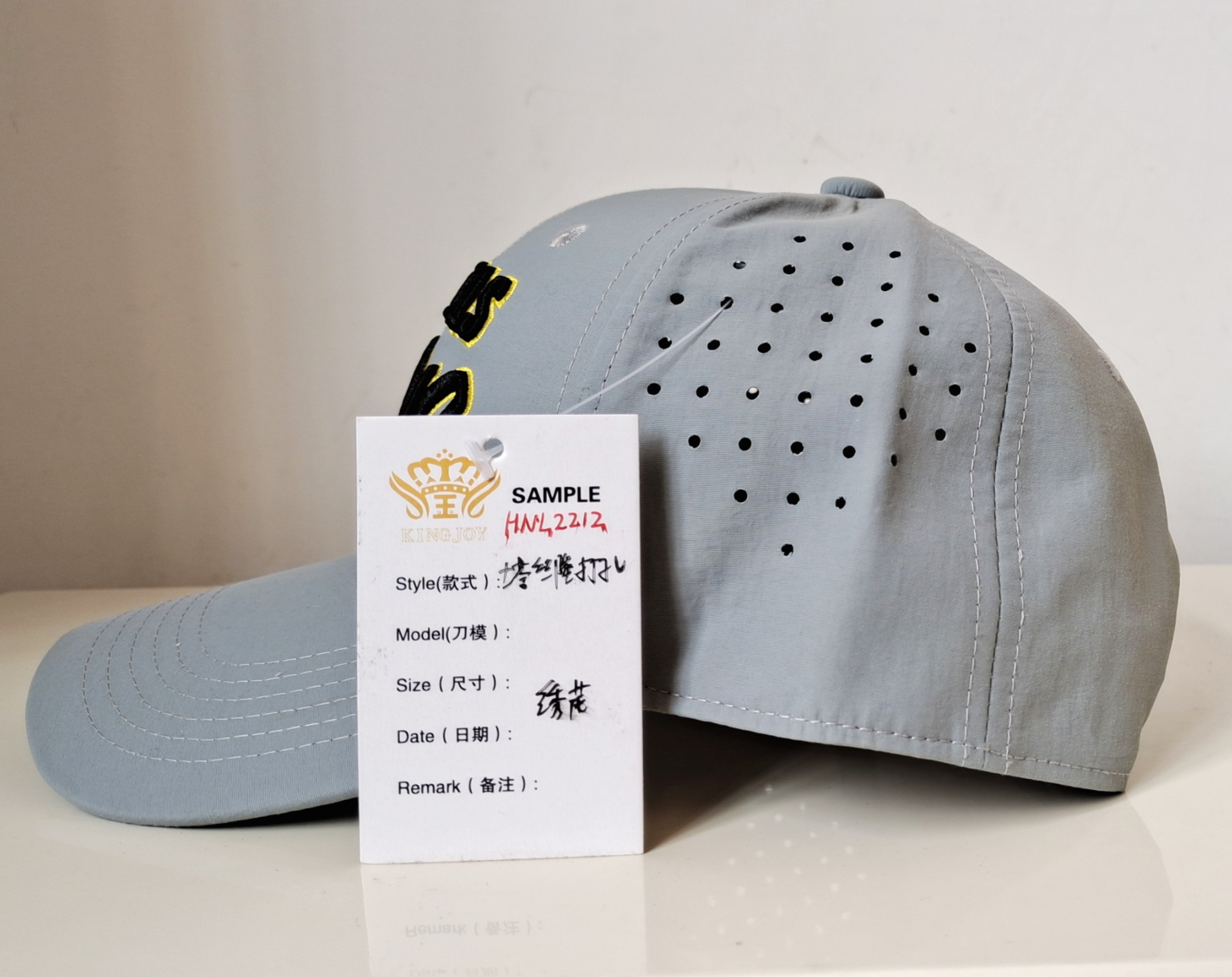 Nylon Taslon Baseball Cap with Air Holes
