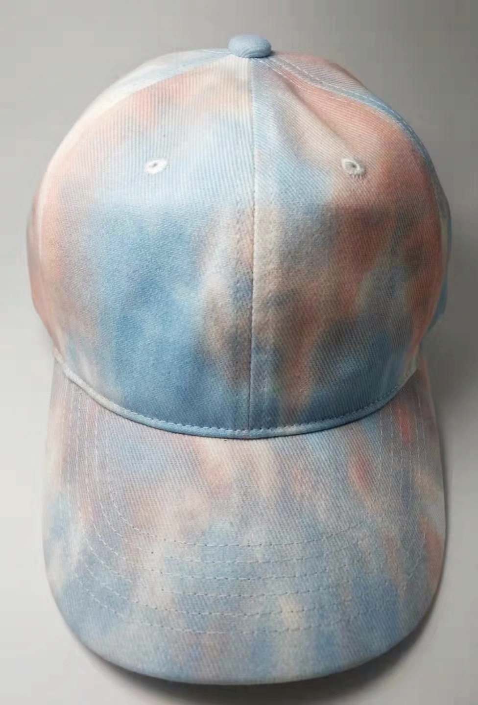 Tie-dyed 6-Panel Baseball Cap with Snapback Closure