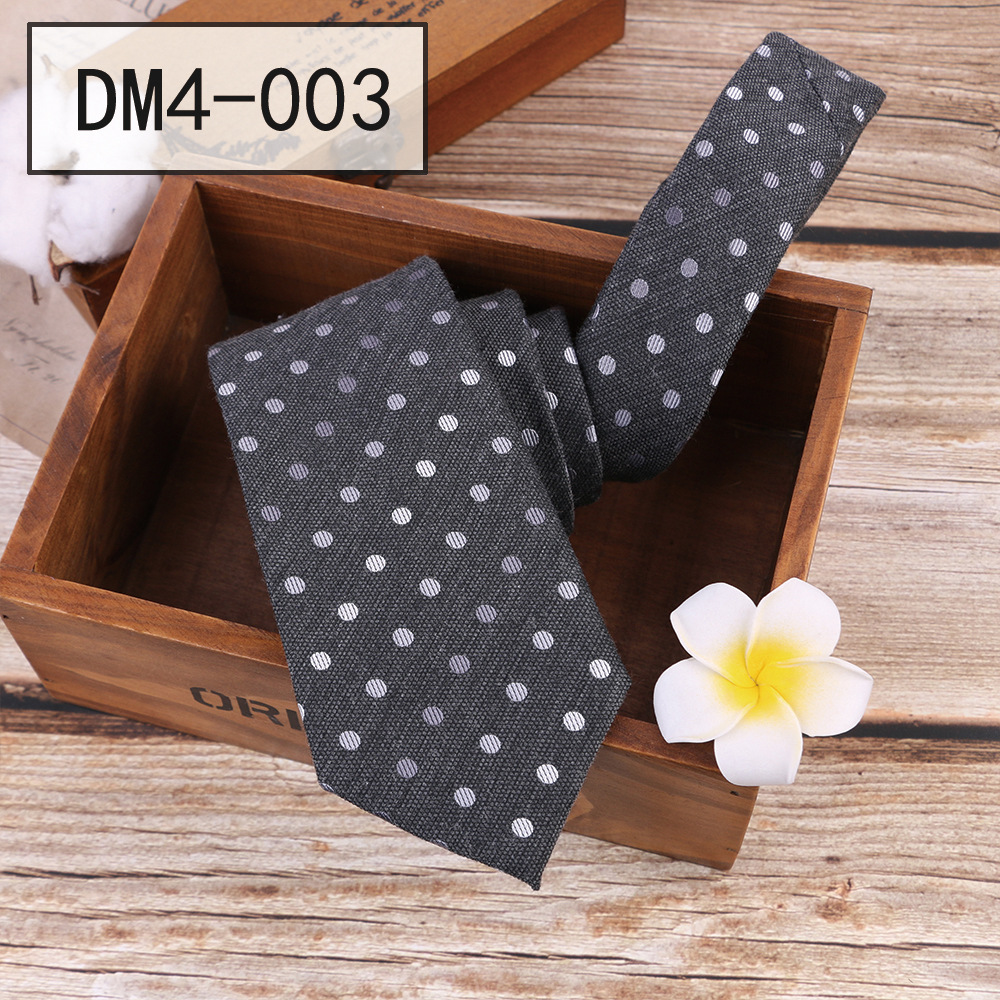 Men's Business Fashion Jacquard Polka Dot Stripe Silk Necktie