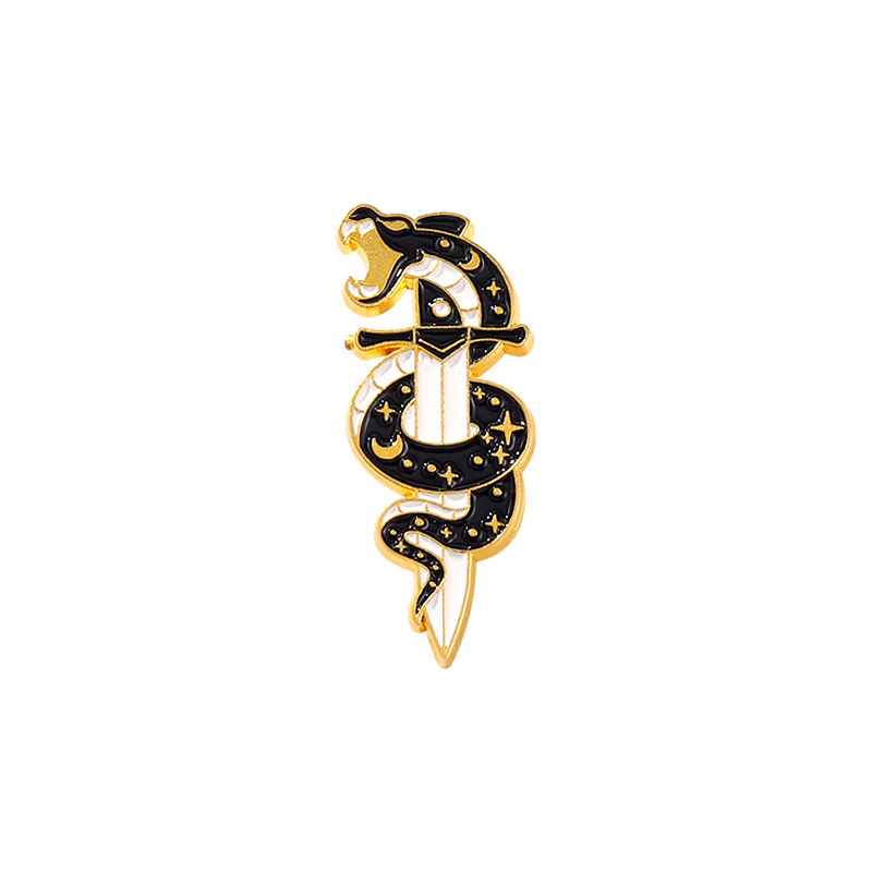 Alloy Dripping Oil Snake Brooches
