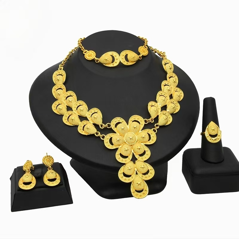 24K Gold Jewelry Set for Brides