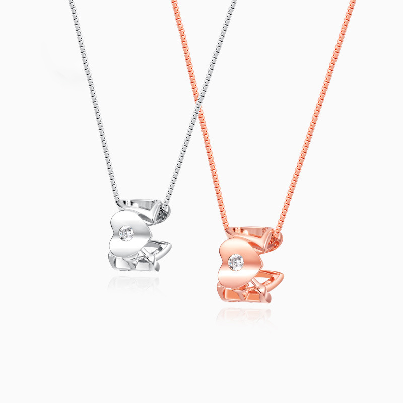 Sterling Silver Women's Love Letter Pendant Necklace