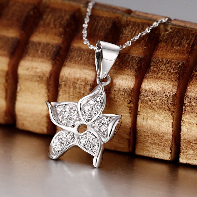 S925 Sterling Silver Korean Fashion Pendant Necklace