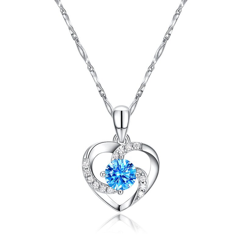 S925 Sterling Silver Heart Pendant Necklace
