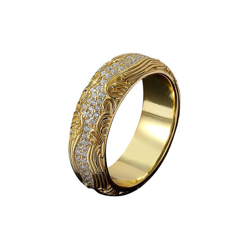 S925 Sterling Silver Men's Fashion Ring