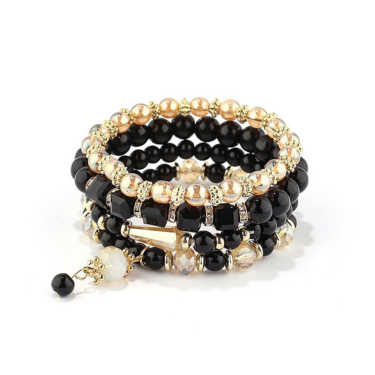Fashionable colorful multi-layer fringe bracelet