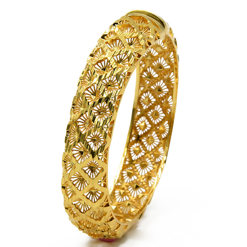 24K Gold-Plated Hollow Gold Bracelet