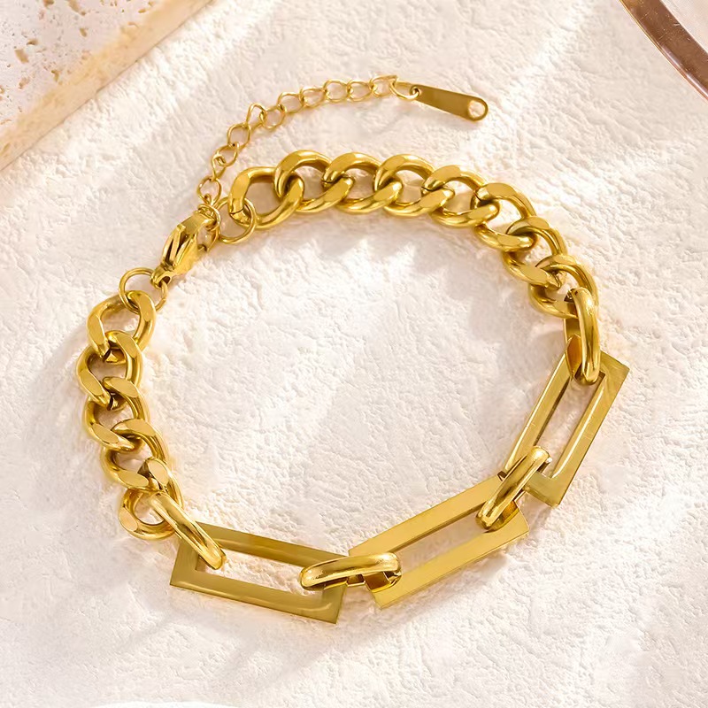 European and American Fashion Metal Stainless Steel Bracelet