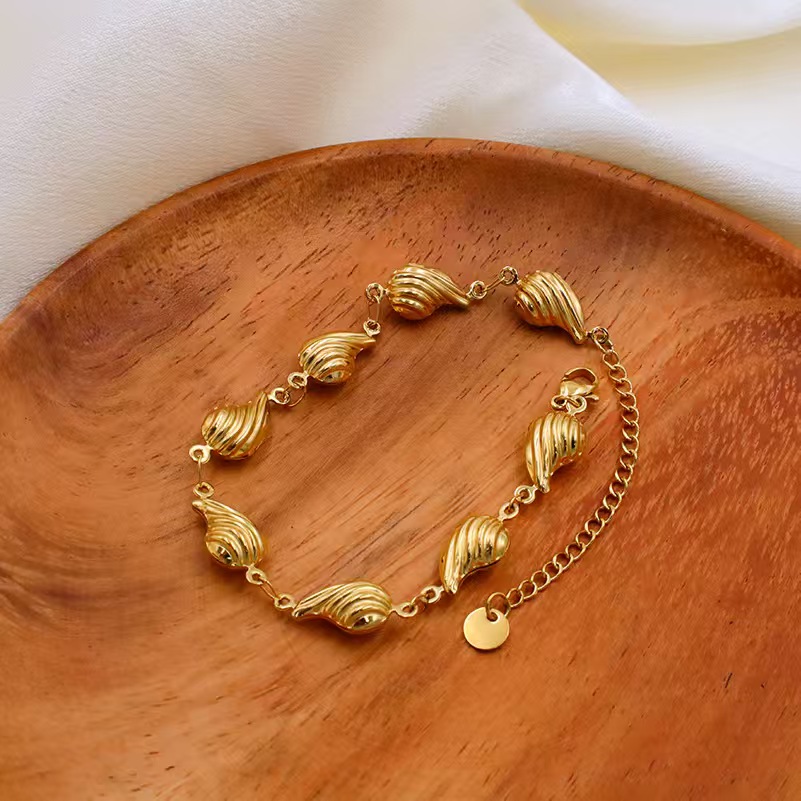 Korean Ins Style Metal Conch Bracelet