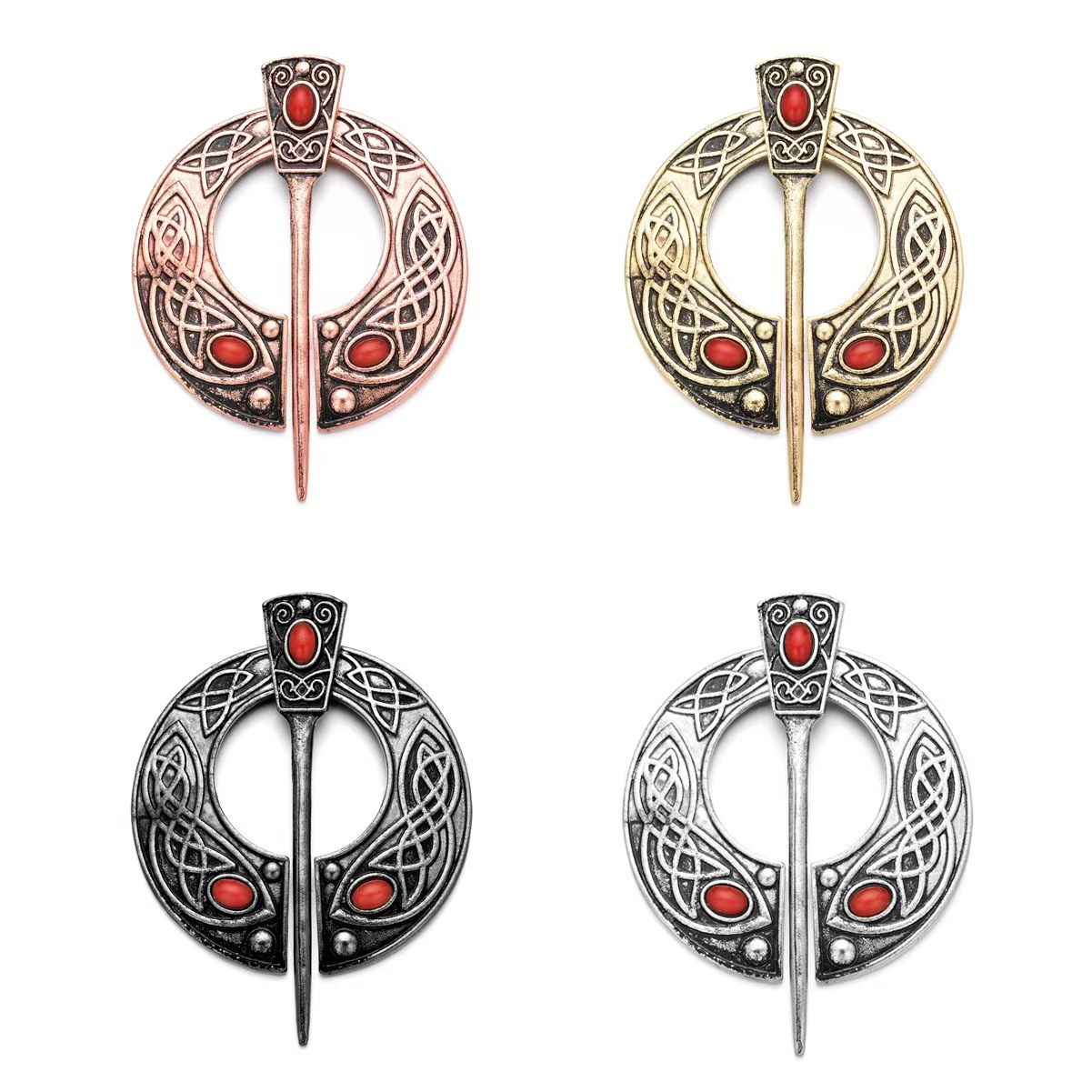 Retro Viking Brooch
