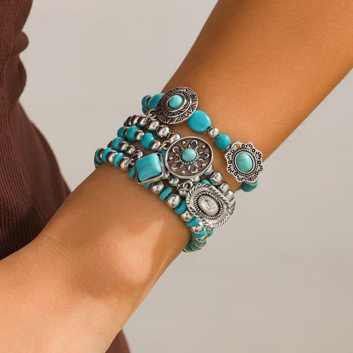 Bohemian Imitation Turquoise Retro Bracelet