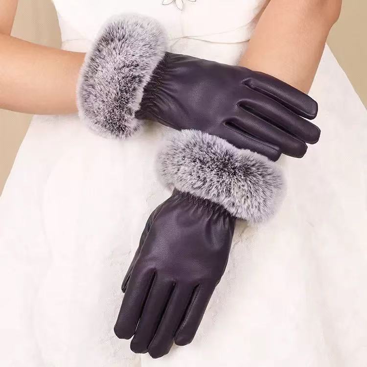 Men's and Women's Touch Screen Leather Gloves